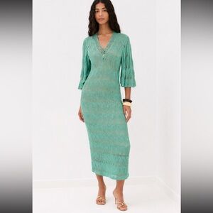 Figue Allison Dress crochet dress size M no paper tag‼️